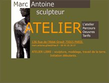 Tablet Screenshot of marcantoine-gilles.com